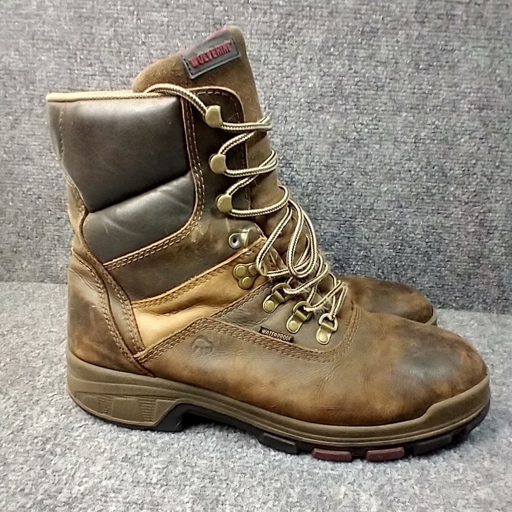 Wolverine I-90 EPX EH Work Boots Brown Leather Mens 10.5‎ EW W10317 NO INSOLES